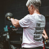 T-Shirt in Cotone Organico 'The World's Funkiest Sock Company'