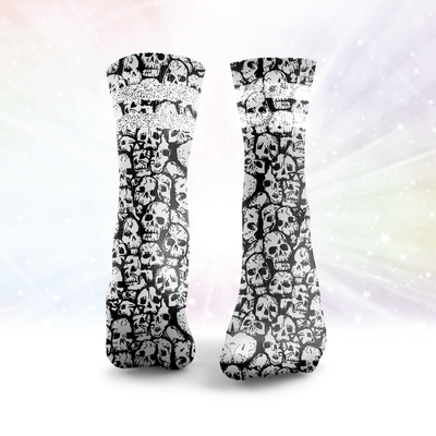 Calzini Teschio Glitter
