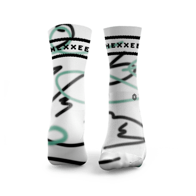 Squiggle Lines Padel Socks