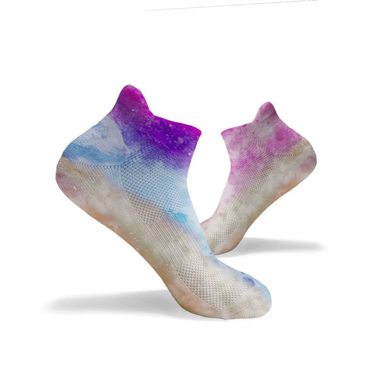 Calzini Tie Dye Multicolore alla Caviglia