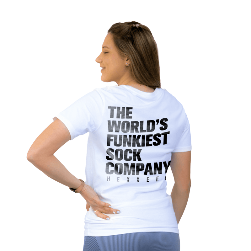 T-Shirt in Cotone Organico 'The World's Funkiest Sock Company'